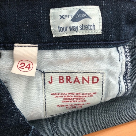 J BRAND X FIT FOUR WAY STRETCH LYCRA BLUE JEANS 24 - Picture 5 of 7